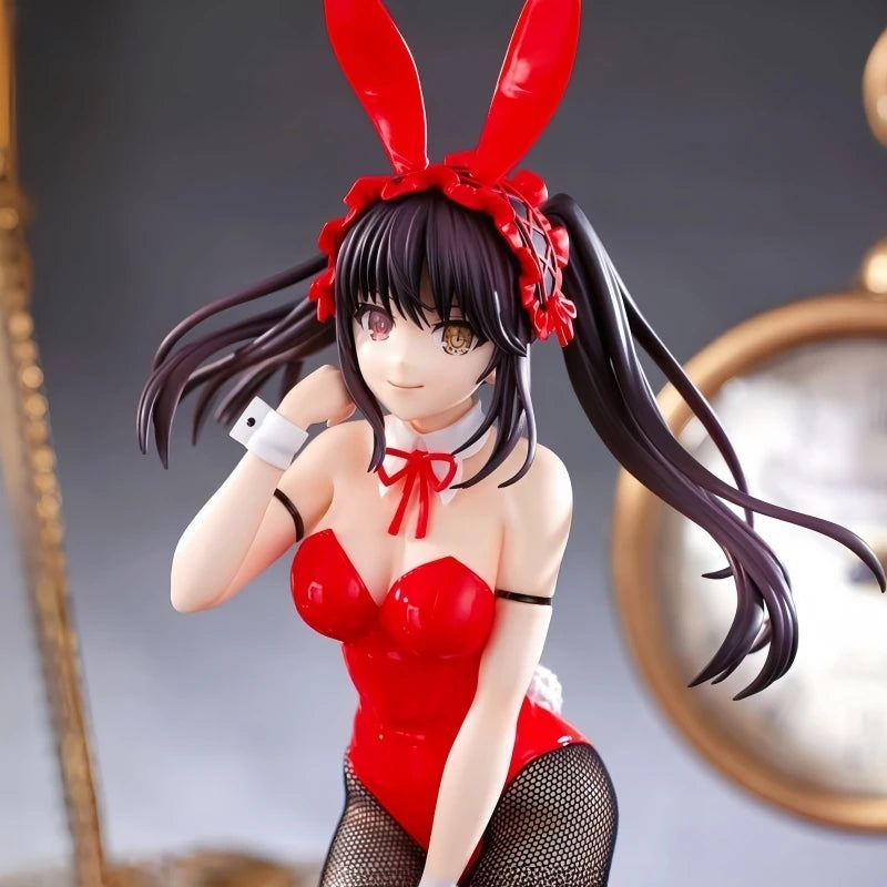 Нов оригинален Furyu Bicute Bunnies Tokisaki Kurumi Nightmare Date Alive Iv Bunny Аниме Фигурка Играчки PVC Модел Колекционерска Кукла Подарък
