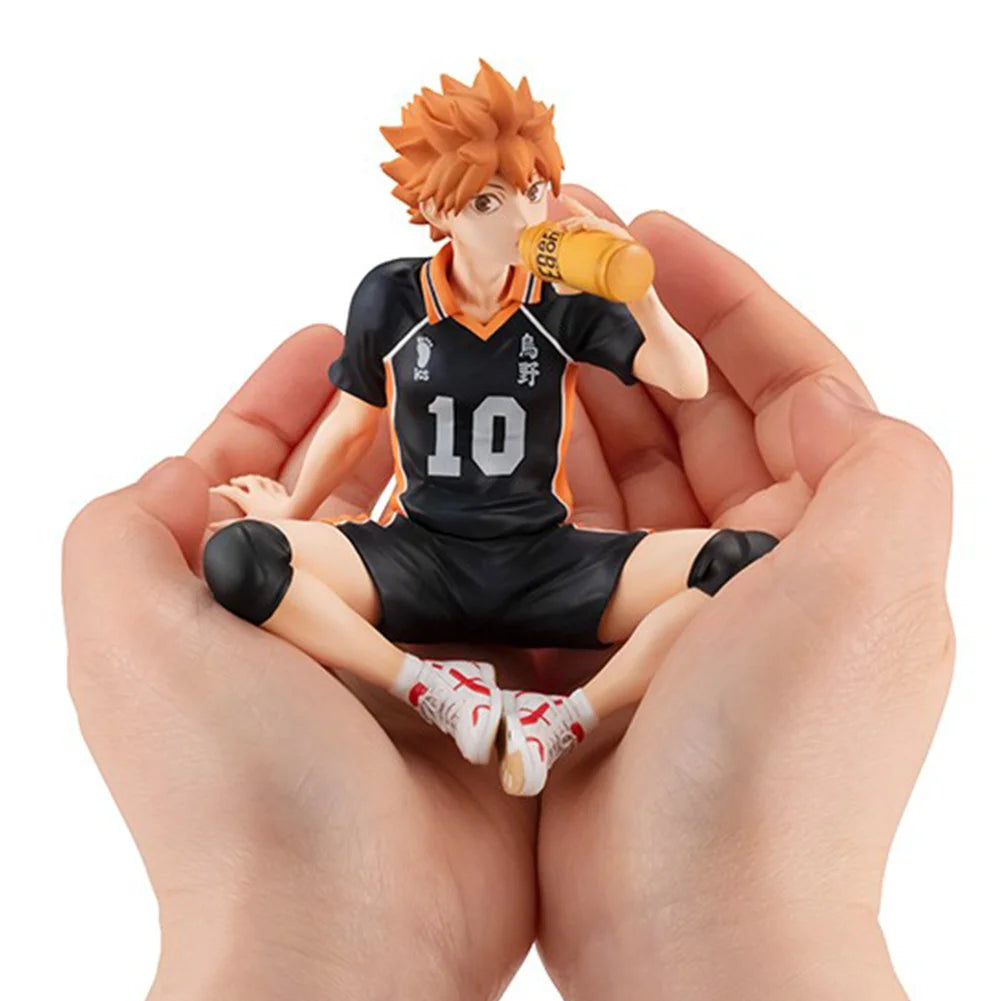 Anime Shoyo Hinata Tobio Kageyama Figure Sitting Pose Action Figure PVC model desktop ornaments Collection child toy Gifts 10cm