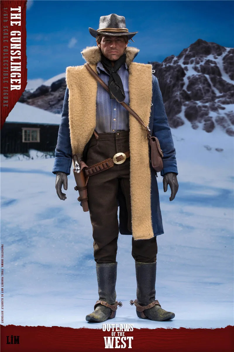 LIMTOYS LIM008 1/6 Men Sodier Gunslinger Arthur Classic Western Cowboy Series With Wepons 12'' Action Figure Model Collection