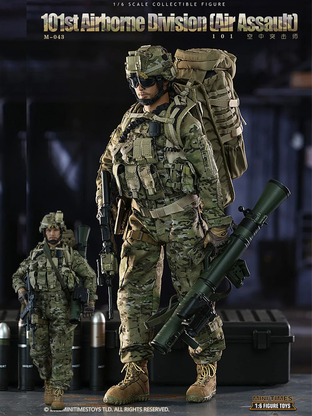 ViiKONDO M043 Minitimes 1/6 Action Figure US Army Men 101st Airborne Division Air Assault 12'' Toy Soldier Model Full Collection