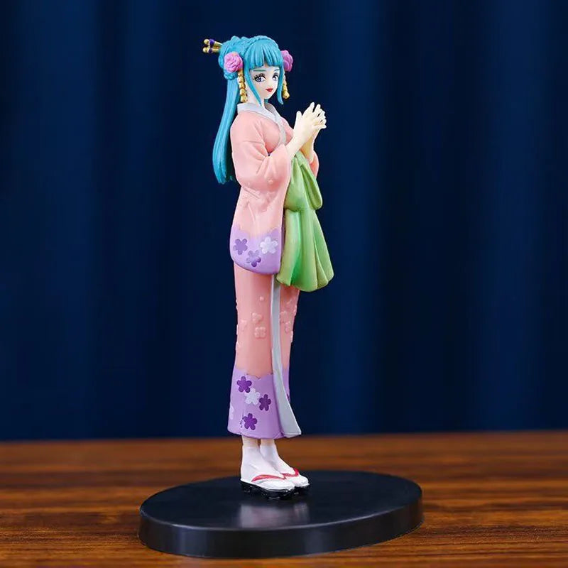 17cm One Piece Anime Figure Standing Posture Model Ghost Island Kimono Girl Statue Doll Model Desktop Decoration Gift