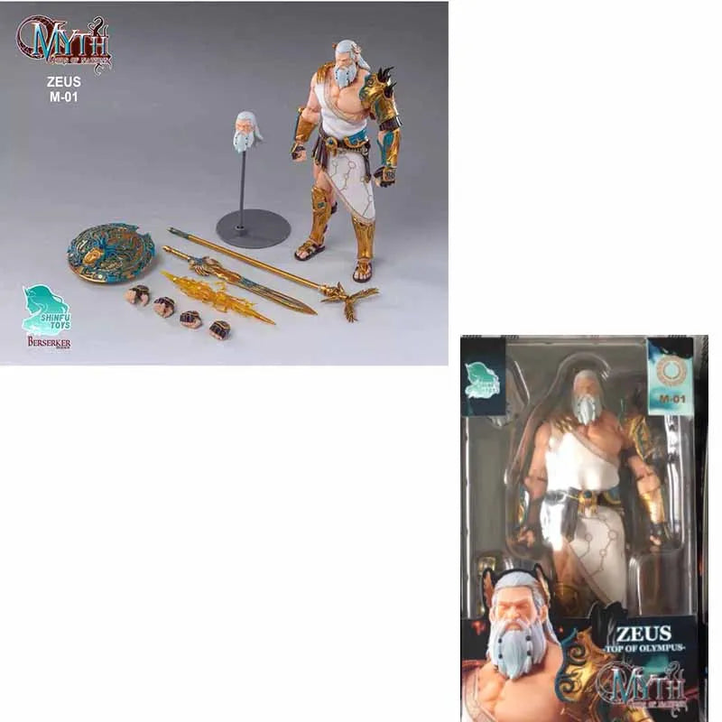 In Stock New Berserker Studios M01E ZEUS M03 M03G 1/12 Sea God Poseidon Anime Model Full Set Myth Action Figure