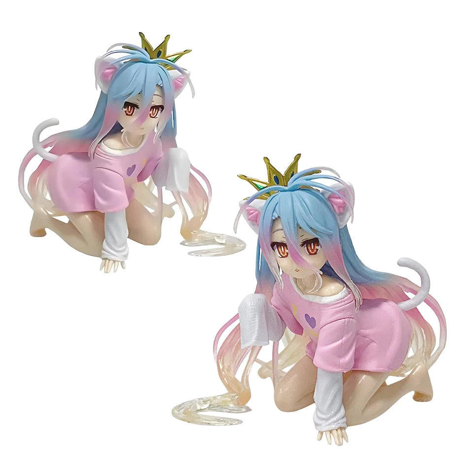 Anime NGNL No Game No Life Weiß " 10CM Shiro PVC Modell Actionfiguren Modellsammlung Ornament Spielzeug Weihnachtsgeschenk Auf Lager Heiß