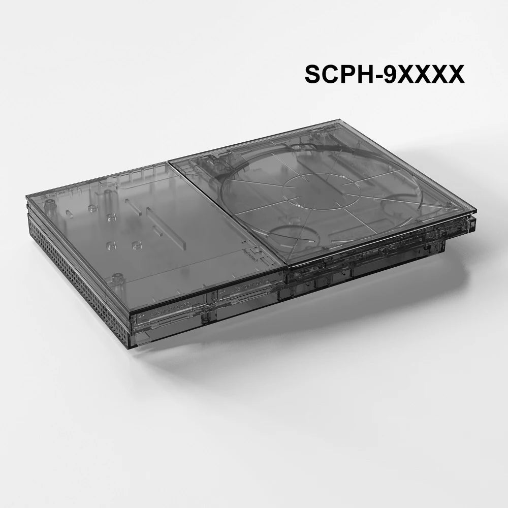 Bitfunx Transparent Replacement Shell Full Housing Case for PlayStation2 Slim for PS2 Slim Game Console