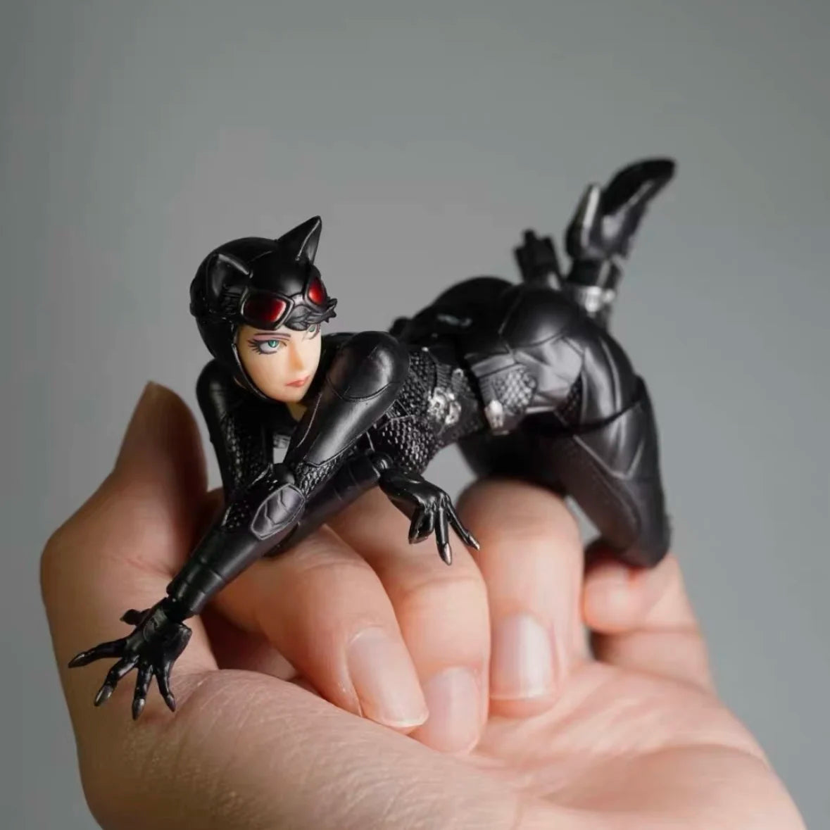 Arkahm Factory MAX Factory Kaiyodo Revoltech Yamaguchi Catwoman Figuras Ko Modell Actionfigur Anime Puppe Individuelle Geschenke Spielzeug