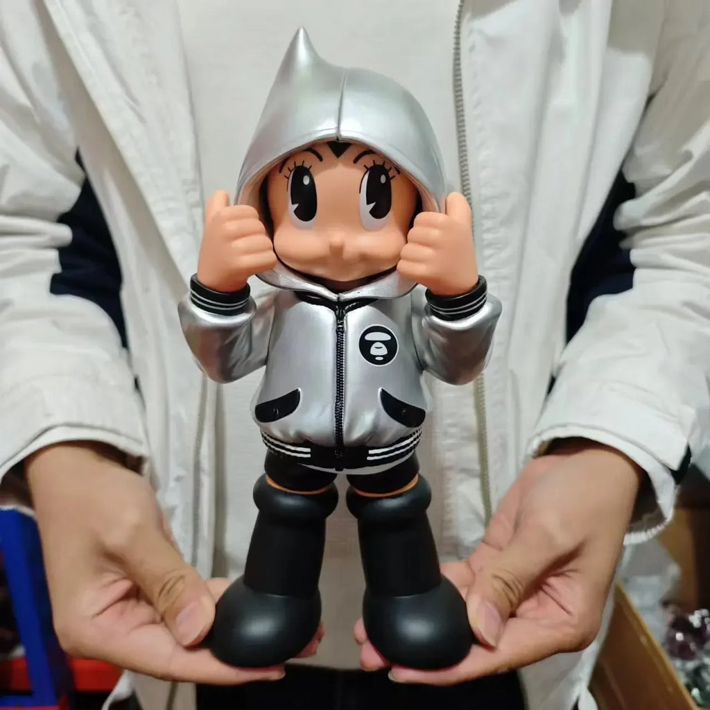 New 40CM Large Anime AstroBoy Mighty Atom Tetsuwan Atom Movable PVC Action Figures Statue Collection Model Toys Holiday Gifts