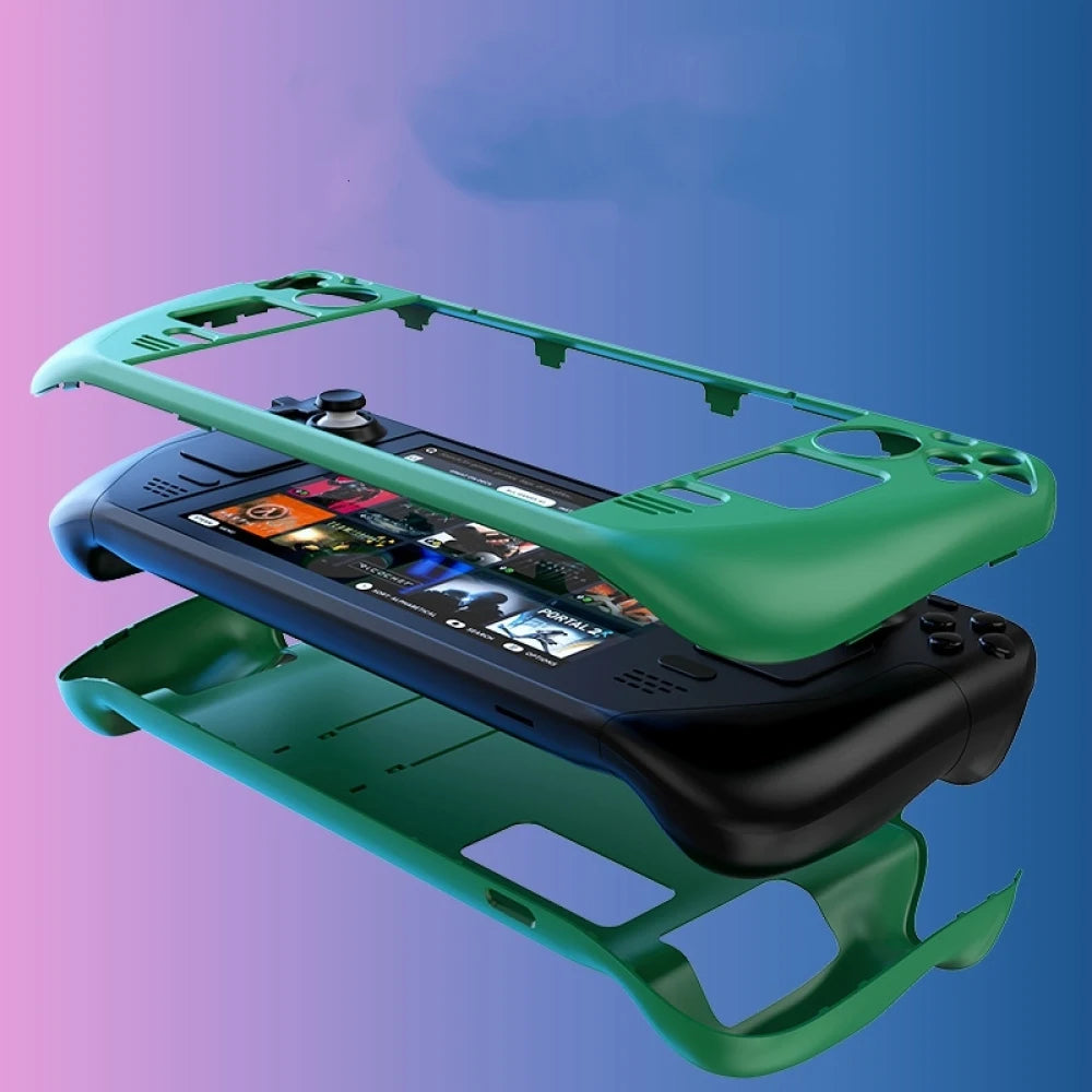 1 PC For Steam Deck Colorful Protective Case For Steam Deck Oled PC Material Protective Case With Stand Game Console Parts