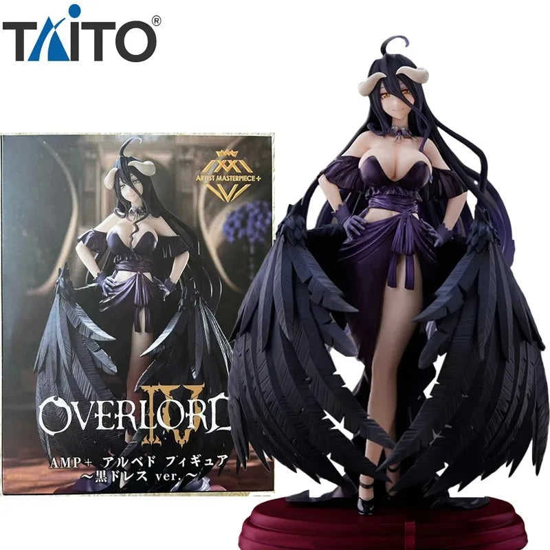 TAiTO Original AMP OVERLORD IV Albedo Black Dress Ver. 20CM PVC Anime Action Figures Model Collection Ornament Toys