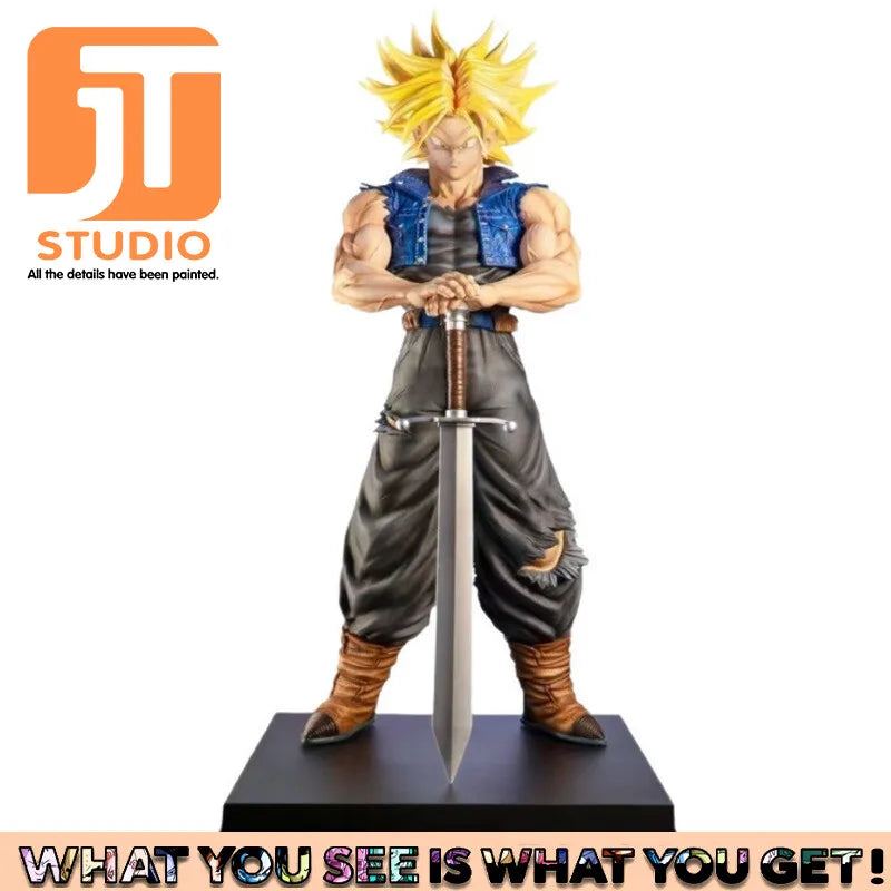 JT Studio Trunks 53cm Oversize Dragon Ball Z DBZ Anime Figures Action Figure PVC Desktop Ornament Statue Figurine Figma Toys
