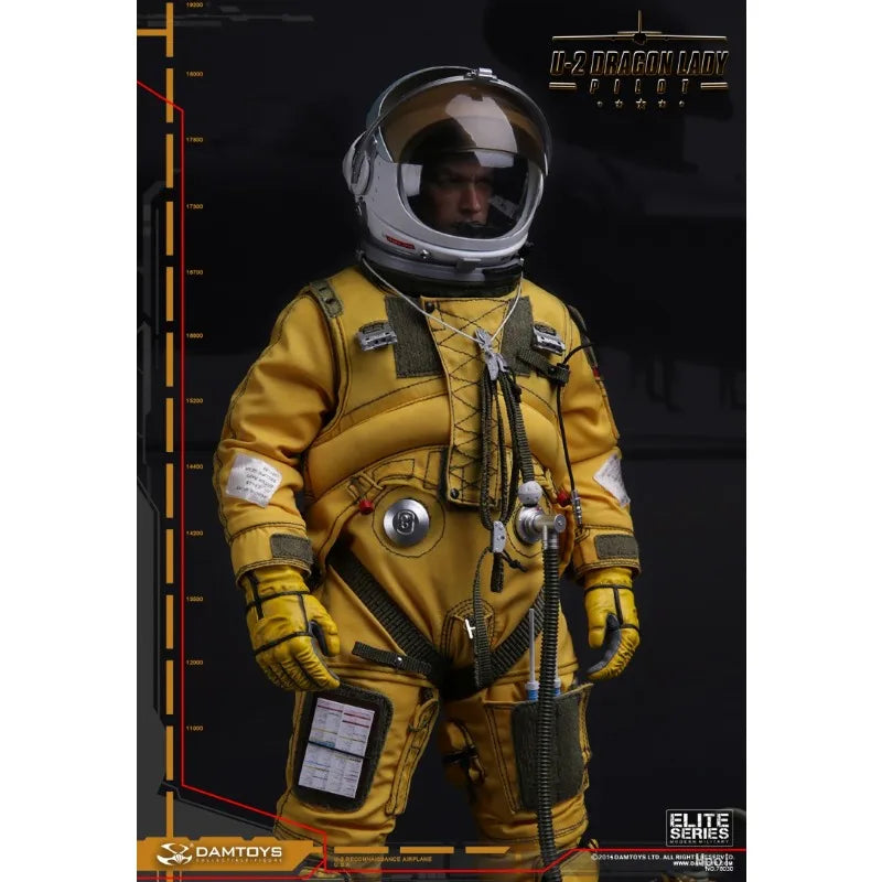DAMTOYS Genuine 78030 U-2 Reconnaissance Aircraft Pilot U-2 "Dragon Girl" Movable Finished Product Model Boy's Gift Collectibles