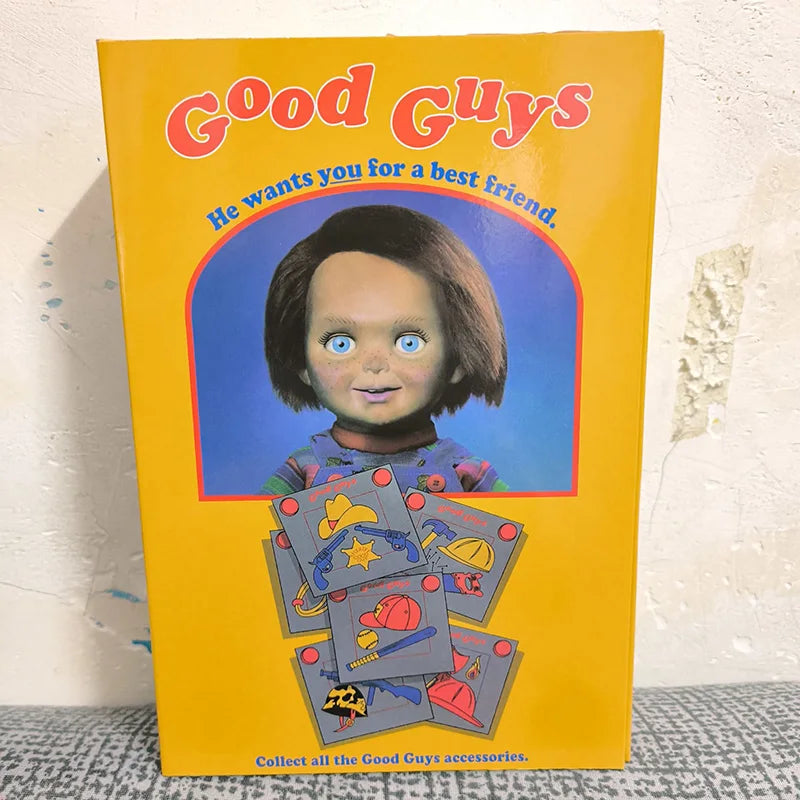 NECA Good Guys Christmas Chucky Doll Child's Play Bride Of Chucky Ultimate Chucky Gets Lucky Action Figure Model Toys Doll Gift