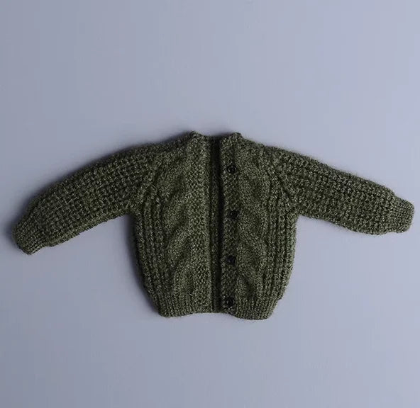 1/12 Scale Male Soldier Knitted Sweatshirt Sweater Jacket Cardigan Coat for 6in Asi Dolls Action FIgure Body Model DIY