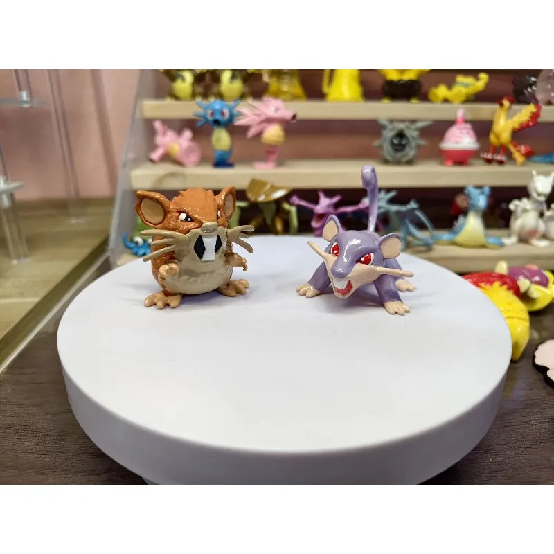 Pokemon Figure Raticate Rattatac Rattikarl Rattata Doll Ornament Accessories Children Toy