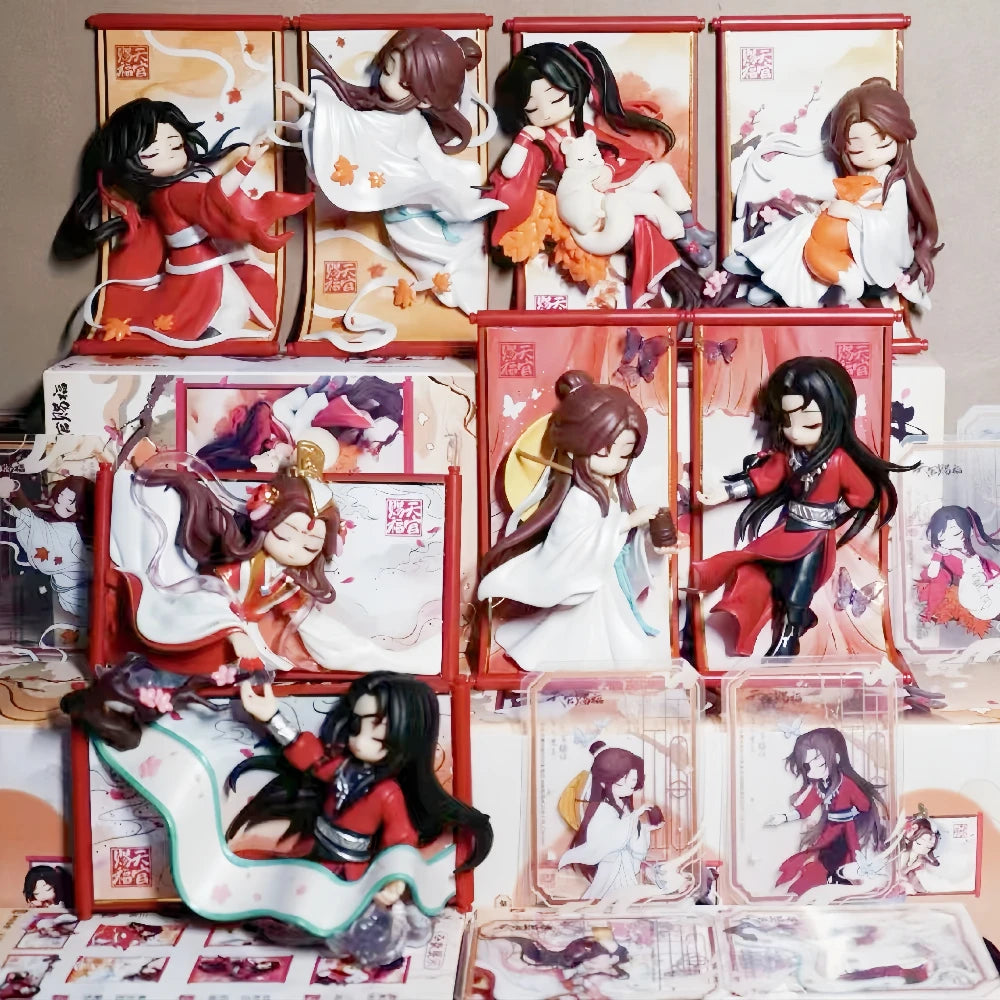 Genuine Tian Guan Ci Fu Scroll Series Blind Box TGCF Hua Cheng Xie Lian Cute Anime Peripheral Mystery Box Decora Anime  Gifts