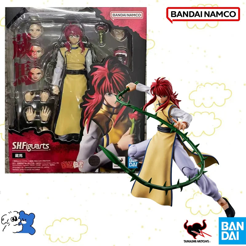 Genuine Bandai Original Package S.H.Figuarts YuYu Hakusho KURAMA  Anime Action Figure Finished Model Toy Collectible In shock
