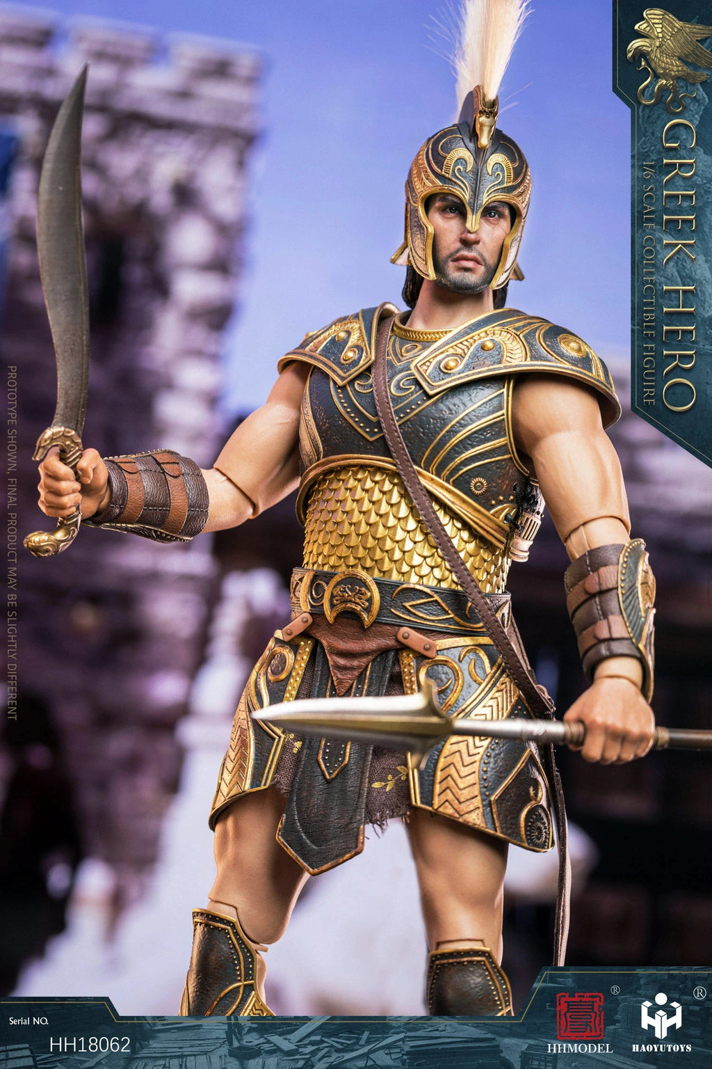 HHMODEL HAOYUTOYS HH18062 1/6 Greek War God Imperial Legion Soldier 12-inch Action Figure Collectible Model Toy