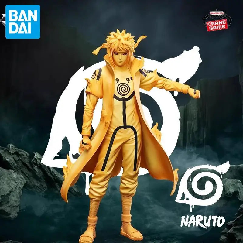 In Stock Bandai Original Naruto Namikaze Minato Anime Figure Action Model Cartoon Doll PVC Desktop Toys Ornaments Festival Gifts