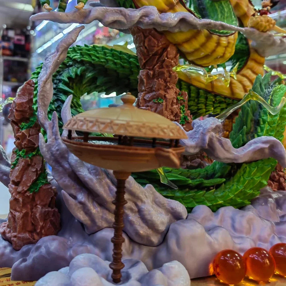 50 cm Anime Dragon Ball Z Shenron Figur mit Goku Figur PVC Actionfiguren Shenlong DBZ Kollektion Desktop Display Geschenk Spielzeug