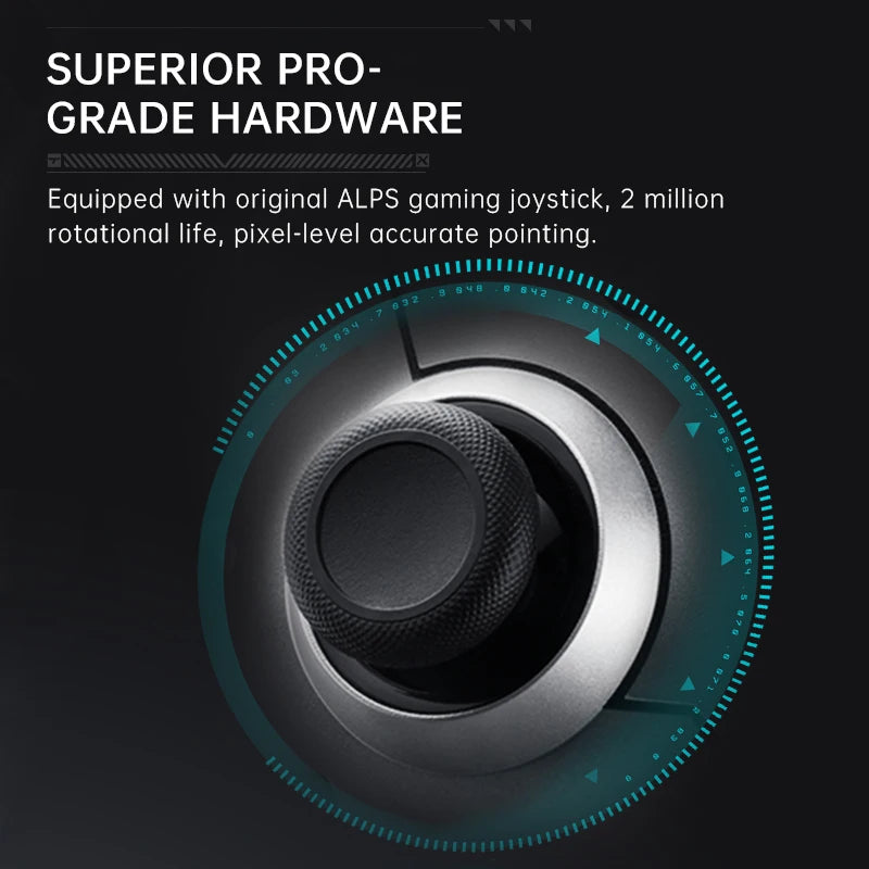ThuneRobot G60 Wireless Gamepad Controller Hall Effect ALPS Esports Joystick 860mAh Suitable for FPS Shooting Games,Racing Games