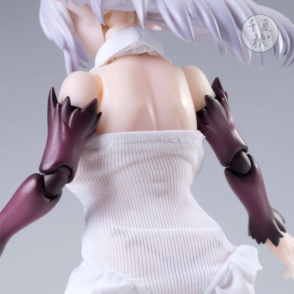 C011-EX01 1/12 Scale Gradient Lothia Elasticity Nun Uniform High Fork Jumpsuit Dress For 6in Mobile Suit Girl Action Figure Body