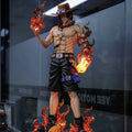 JT One Piece Portgas D. Ace 1/3 Scale 3rd Anniversary GK Statue CollectibleAnime Action Figure Flame Effect Model Boyfriend Gift