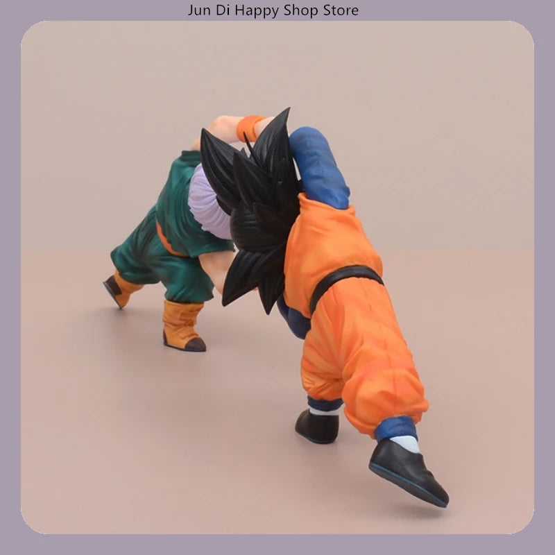 Dragon Ball Gotenks Fusion Dance 10cm Anime Figure Statue Desktop Decoration Gift