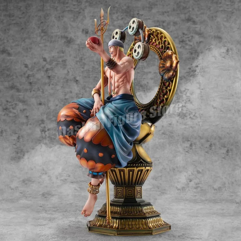 Gk One Piece Thor Enel Action Figure God of the Sky Eneru Statue Figurine PVC Anime Collection 39cm Ornaments Model Toys Gifts