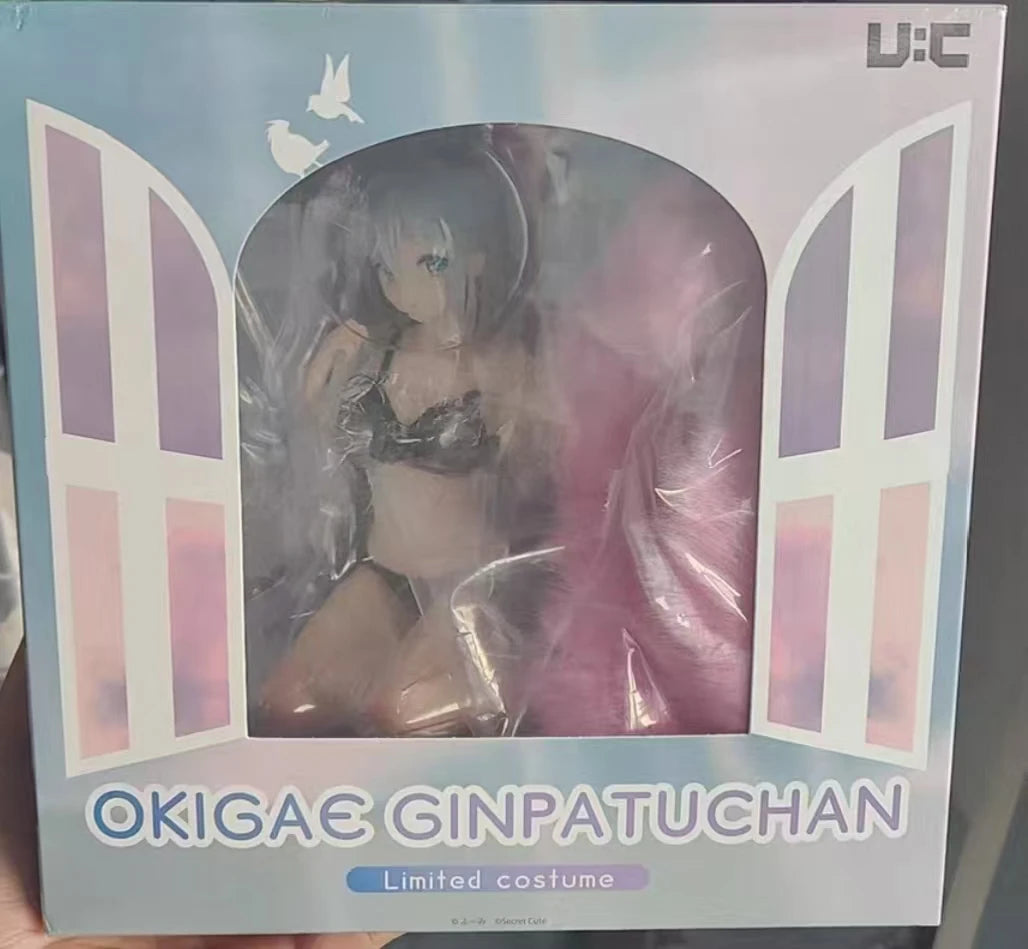 +In Stock Original UnionCreative Okigae Silver Hair - Sky Blue Morning - Limited Costume Ver 15cm Anime Figures Toys Ornaments