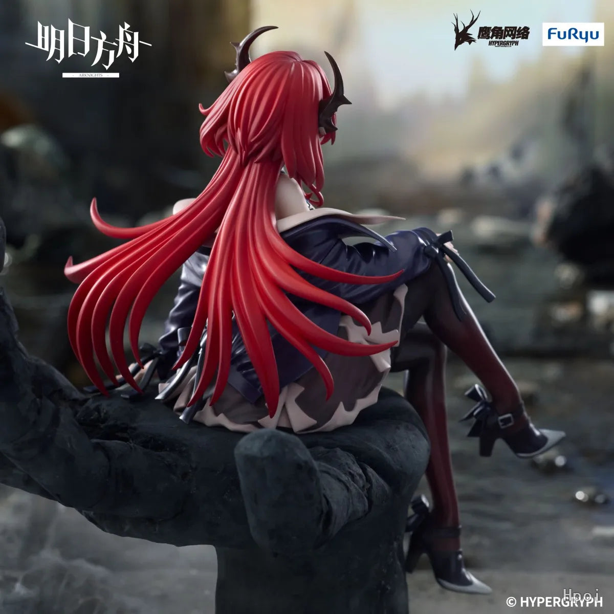 Original Genuine FuRyu Prepainted Noodle Stopper Figure Arknights Surtr Game Character Figure Decoration Collection Gift Toy