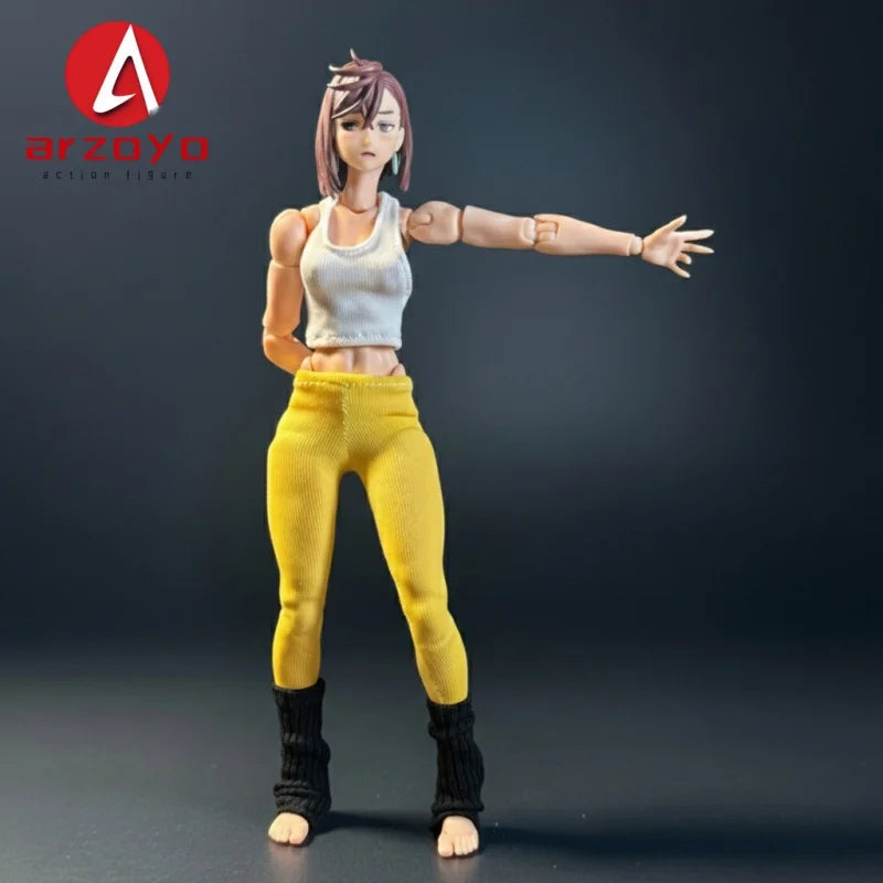 1/12 Scale Vitality Sports Tank Top Yoga Pants Stacked Socks Set Clothes Model Fit 6" Nt-04 Romankey Action Figure Body Model