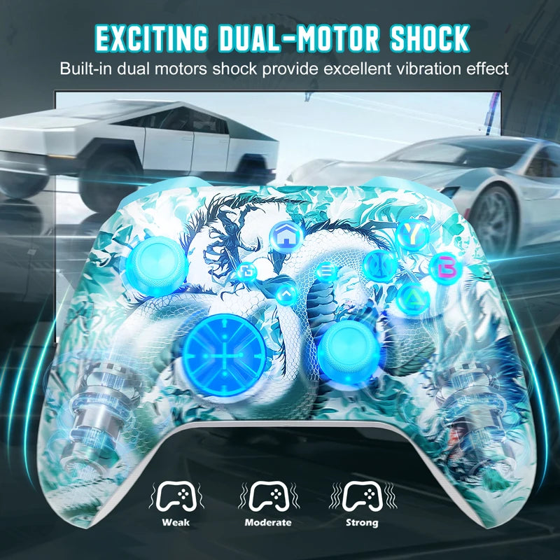 WIFI Control For XBOX One ,Series S/X Wireless Controller Dual Vibration Hall Effect 6-Axis Gyro FUNC RGB Gamepad Accessories