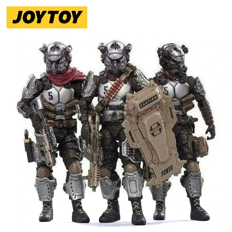 JOYTOY 1/18 3.75 Action Figure (3PCS/SET) Skeleton Forces Hell's Fifth Company Anime Collection Model Toy Gift in Stock