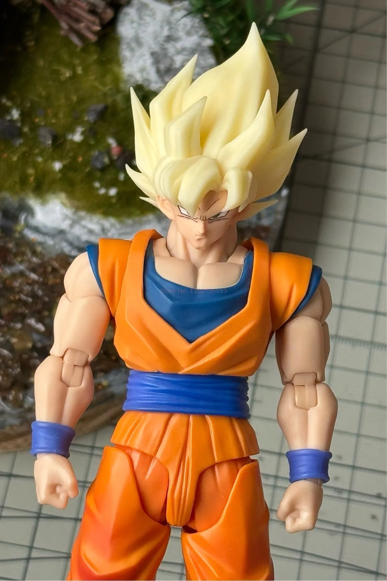 Nono Ko Dragon Ball Z Shf Dko Super Saiyan 2 Action Figure Son Goku Head Model Collectible Anime Toys Accessory Gifts Toys