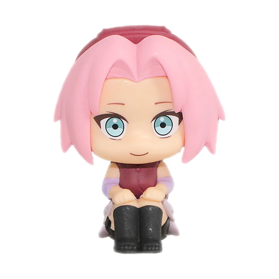 New 10CM Naruto Anime Figure Uzumaki Naruto Kakashi Uchiha Sasuke Itachi Cute Toys Q Figurals Action Figurine Model Model Gift