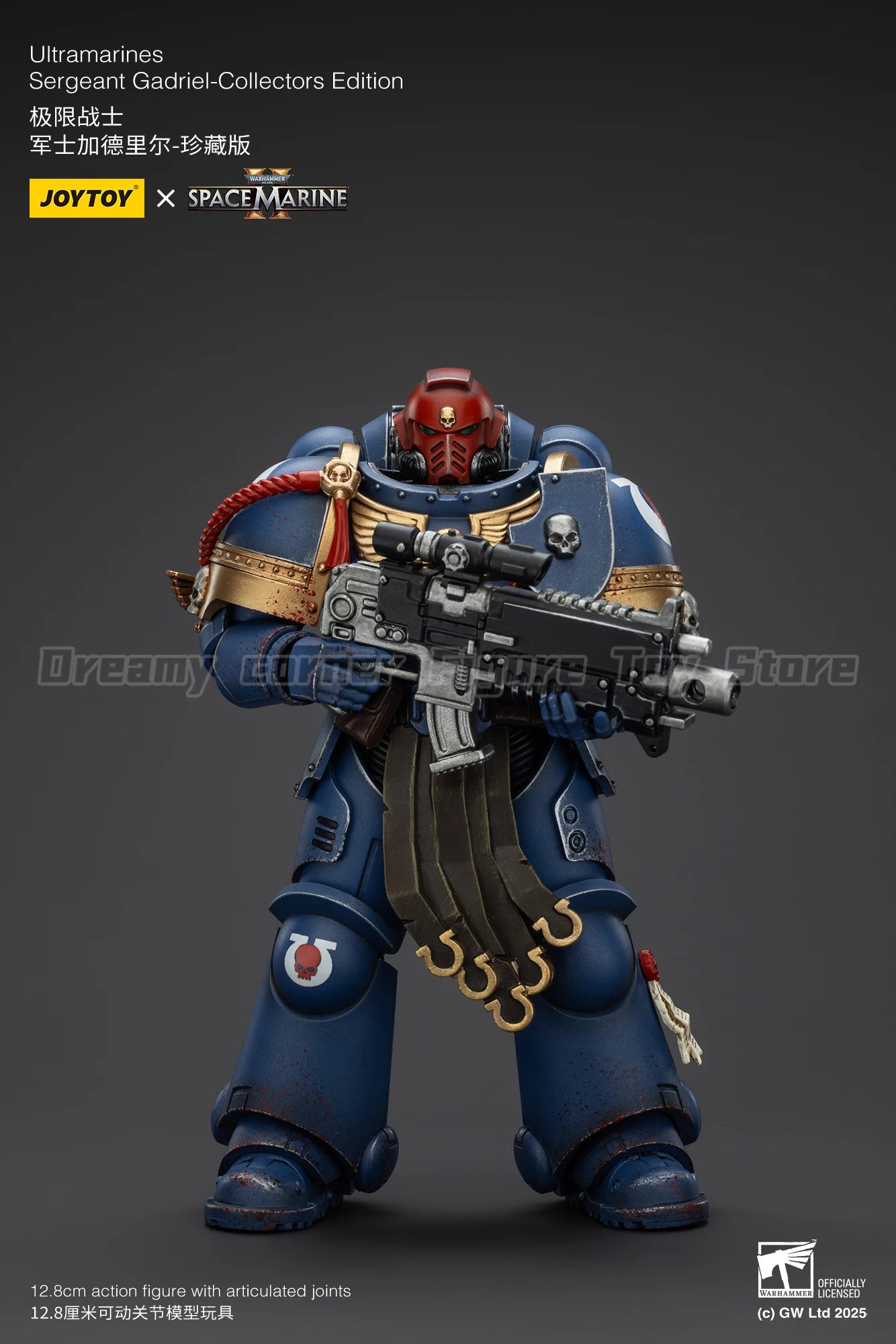 【In Stock】JOYTOY Warhammer 40K Ultramarines Titus Sergeant Gadriel Brother Chairon 3PCS Collectors Edition 1/18 Action Figures