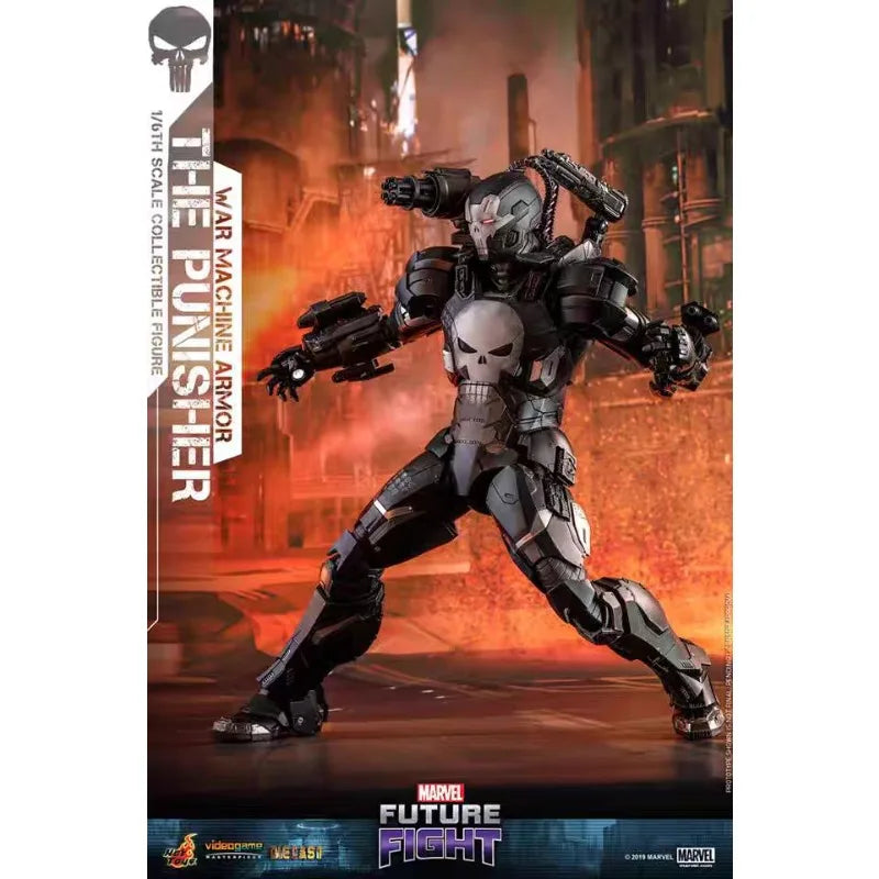 Original Hot Toys VGM33D28 Marvel Future Fight The Punisher War Machine Armor Anime Figure Collection Toys Models