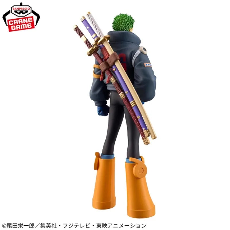 В наличност Bandai BANPRESTO DXF ONE PIECE The Grandline Series Egghead Roronoa Zoro Аниме екшън фигурка играчка подарък модел колекция