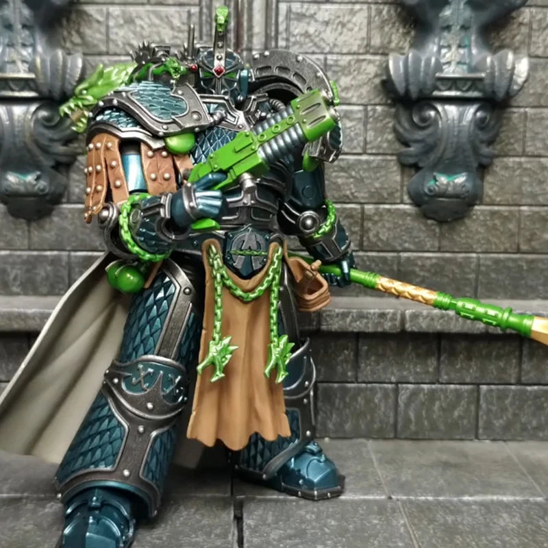 JOYTOY Warhammer 40K Alpha Legion Alpharius Alpharius 1/18 Action Figure Primarch Of The XXth Legion Anime Figures Toys Model