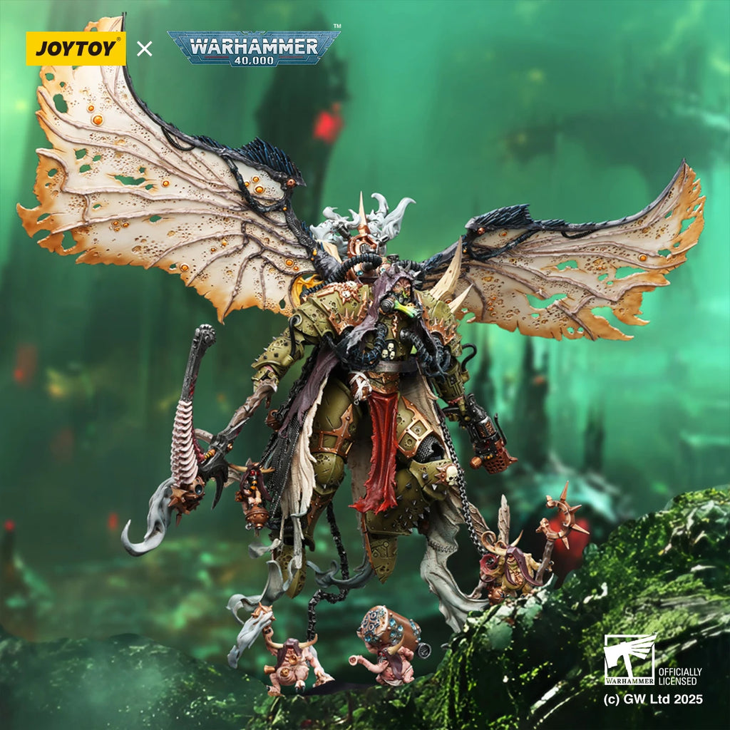 [Pre Order]JOYTOY Warhammer 40K 1/18 Action Figure Mortarion Daemon Primarch of Nurgle figures Toys