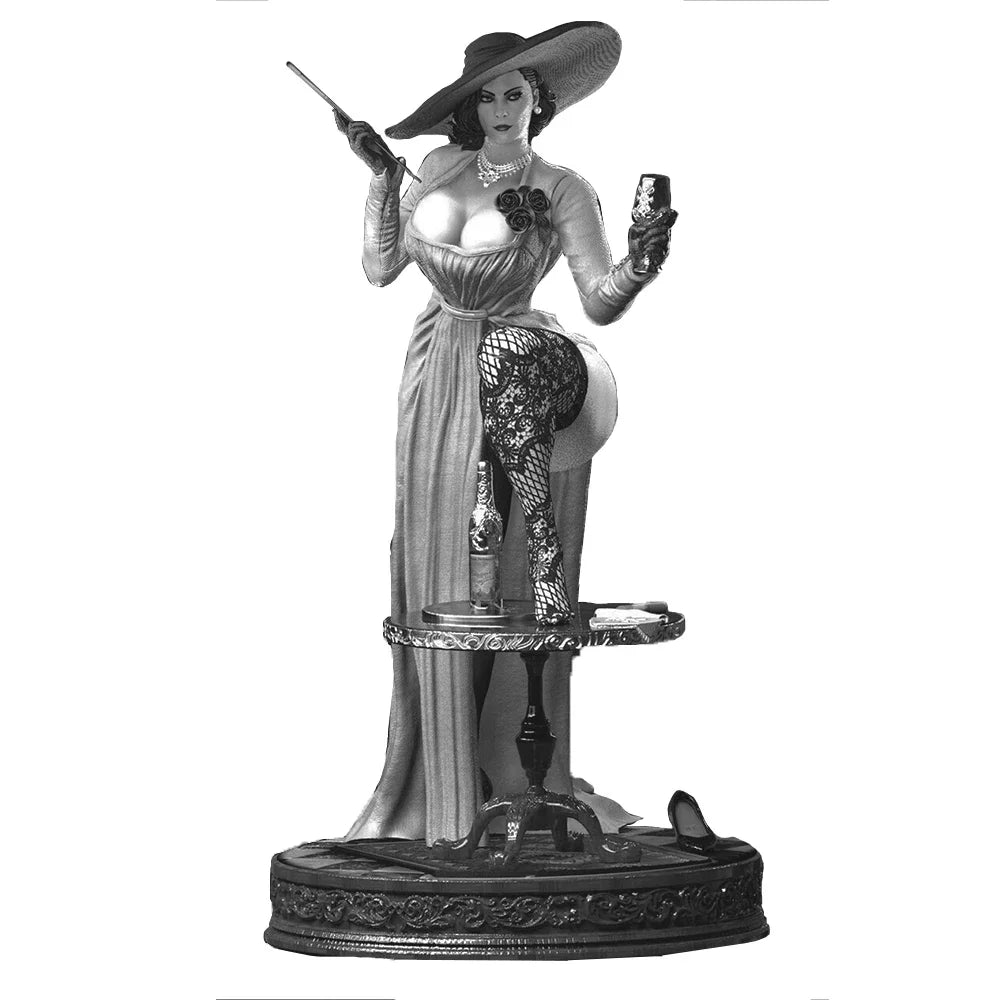 Alcina Dimitrescu C Figure 1:16 Miniature Figure Resin Model Kit Unpainted Plastic Model Kit A796