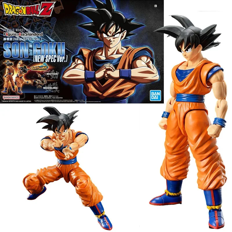Bandai Genuine FRS Dragon Ball Son Goku Son Gohan Vegeta Frieza Super Saiyan Anime Action Figure Assembly Model Toys Gift Kids