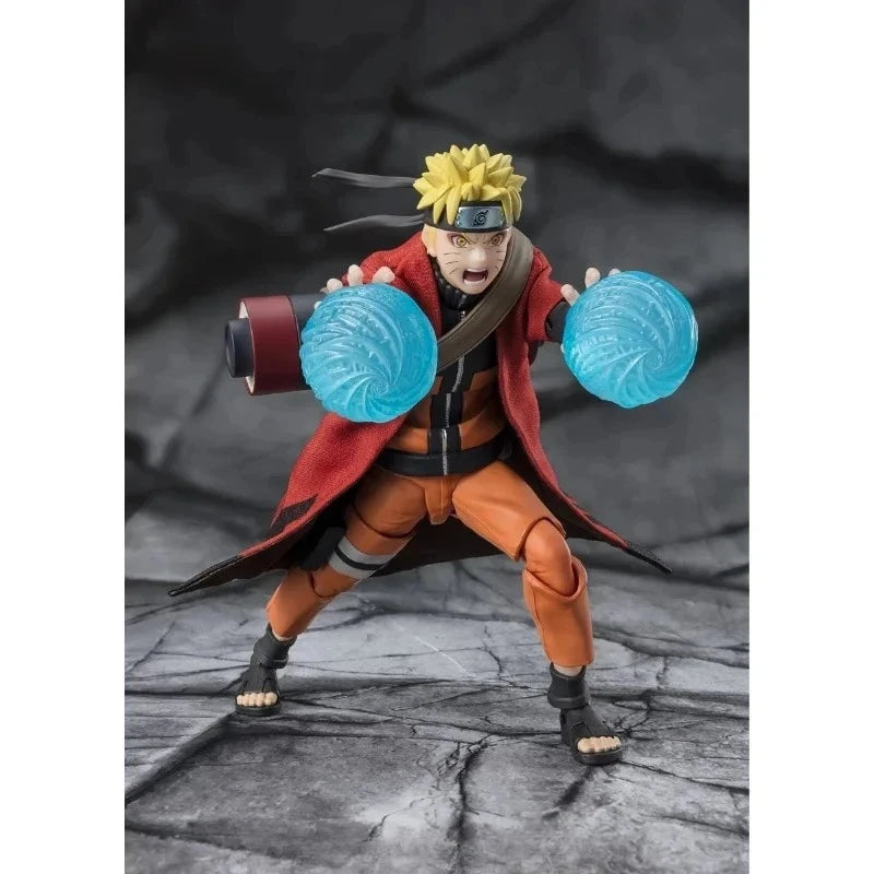 Original Bandai Naruto Figure S.H.Figuarts SHF Uzumaki Naruto Sage Action Model Toys Gift