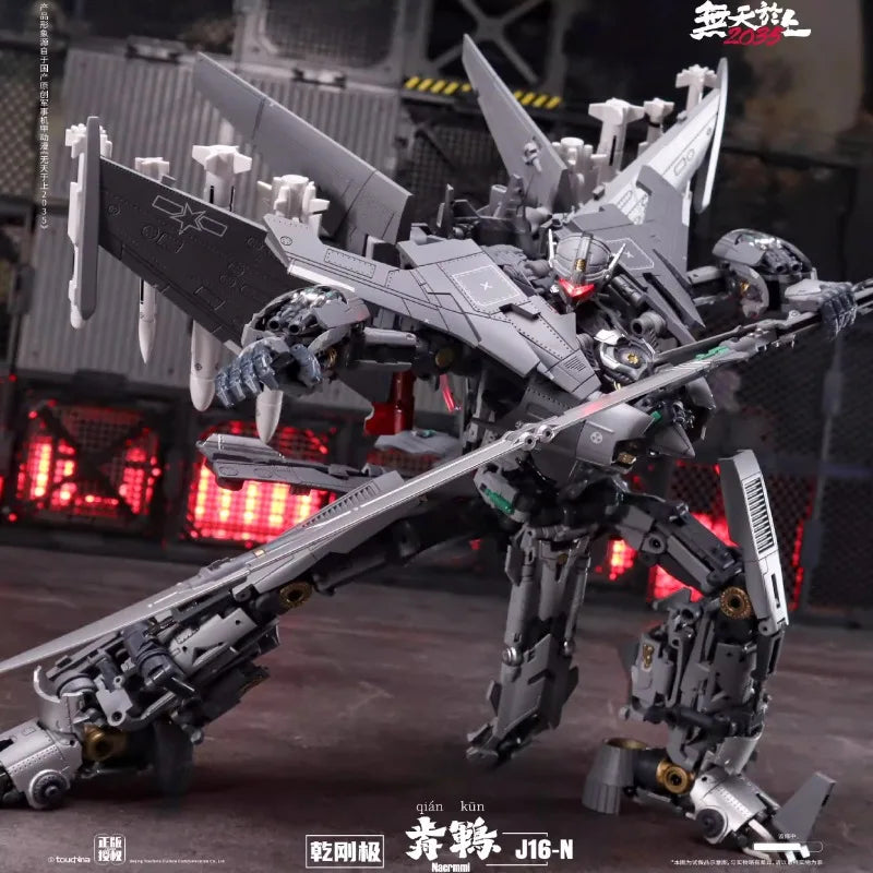 TouchToys J16-N qian kun Dry Rigid Combat Plane Model Transformation Toy J16N Robot Nacrmmi Action Figures Robot Toy