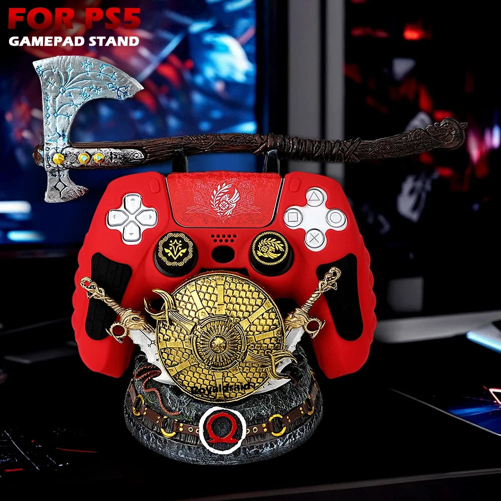 NEW Controller Holder For PS5/XBox/PS4/Switch Gamepad Stand God of War Desktop Decoration Universal Bracket For Mobile Phone