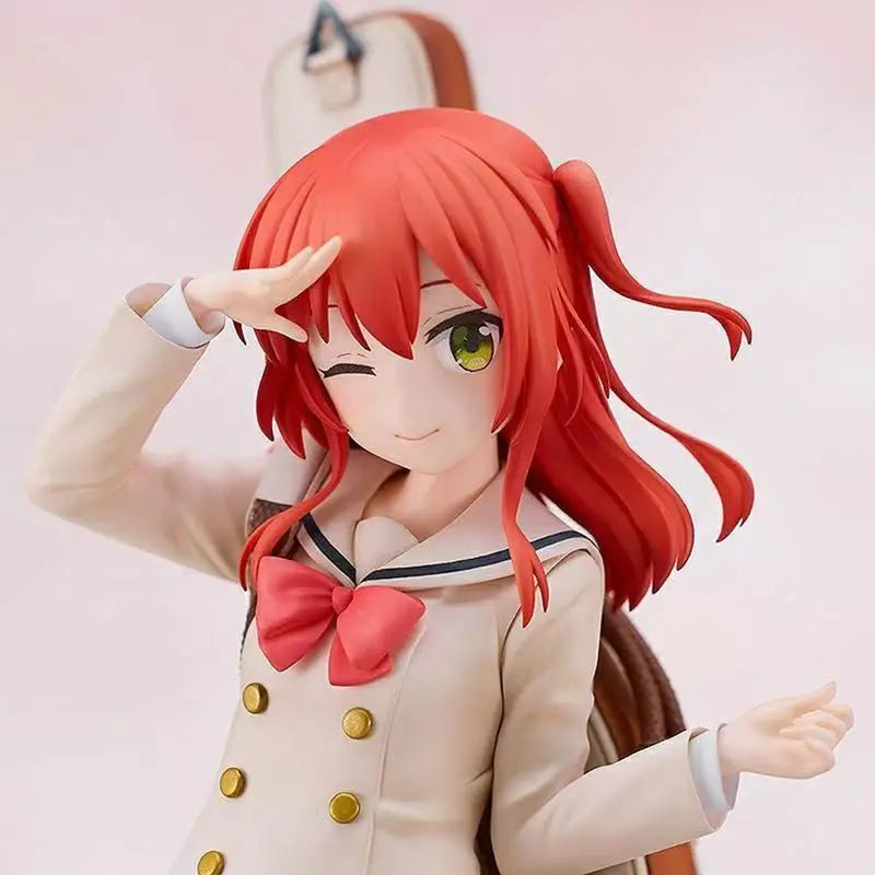 Collection Anime Figures Kita Ikuyo College Uniform Figure Guitar Girl JK Dress Model Doll Action Figure Toys for Kids Christma
