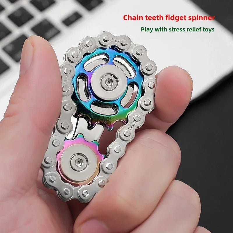Metall-Fidget-Spinner, Schreibtischspielzeug, Stressabbau-Zahnräder, Handspinner für Erwachsene, Schreibtischdekoration, Wohnkultur, Stressabbau, Entspannung