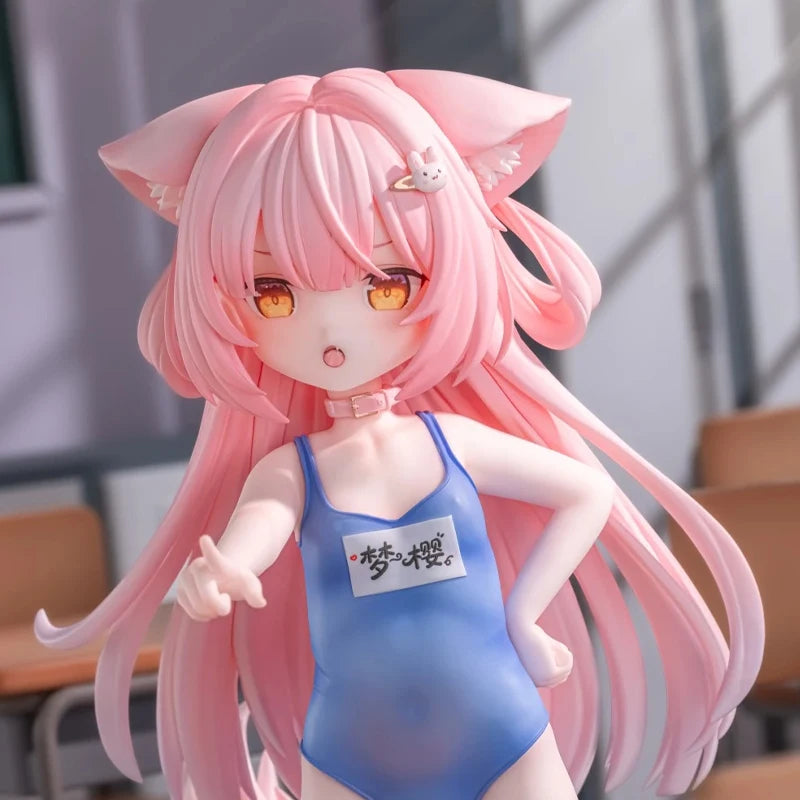 Original Character Mengying Anime Girl Figure Dream Sakura Changing Cloth Time Action Figure Collectible Model Doll Toys Gifts