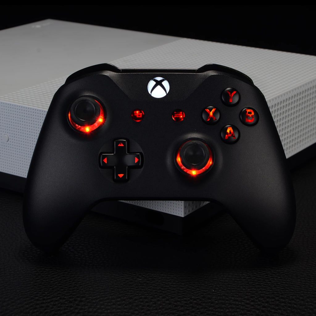 eXtremeRate Multi-Colors Luminated (DTF) LED Kit for Xbox One Standard Xbox One S / X Controller, D-pad Thumbstick ABXY Buttons