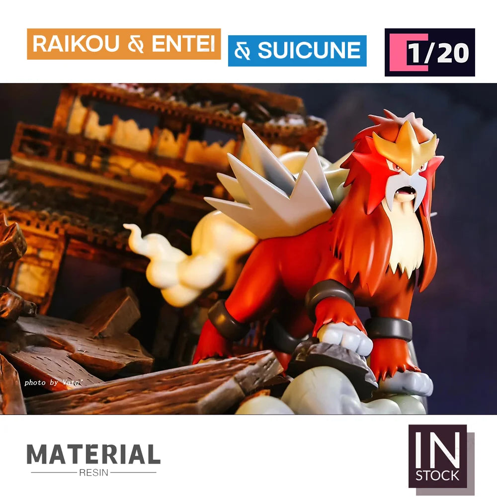[IN STOCK] 1/20 Resin Figure [BQG] - Raikou & Entei & Suicune