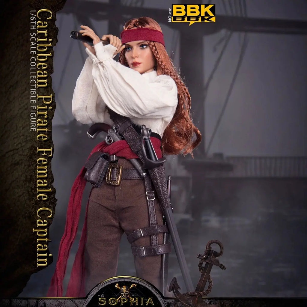 Spot 1/6 Soldier Handmade Caribbean Pirate Female Captain Sofia Bbk017 Action Figure Model Toys Action Figure Holiday Gifts